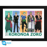 ONE PIECE - Framed print "Pirate Hunter Zoro" (30 0)  *