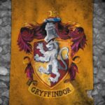 HARRY POTTER - BANDIERA GRIFONDORO / GRYFFINDOR - Mini Poster 40x50 cm su carta da 150gr
