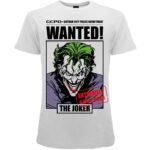 DC The Joker Wanted - T-Shirt cotone bianco