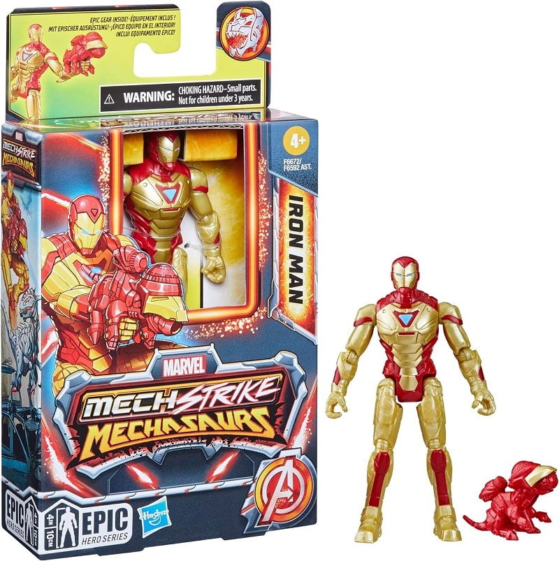 HAS00231 -- 000 (26074) Marvel Iron Man - Mech Strike action figure 10cm - Hasbro - immagine 1