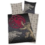 Game of Thrones - Set Copripiumino letto singolo e federa cuscino Trono di Spade