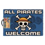 One Piece All Pirates Welcome - Zerbino 60x40 cm in Fibra di Cocco