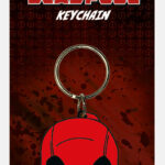DEADPOOL -  FACE - RUBBER KEYCHAINS - PORTACHIAVI DI GOMMA