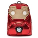 Marvel - IRON MAN LIGHT UP - Zainetto Funko Pop Pelle Sintetica 26x23 cm - Alta Qualita' Loungefly