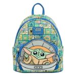 Star Wars Mandalorian Grogu Squares - Mini Zaino Multitasche 20cm Loungefly