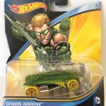 Hot Wheels - DC Comics GREEN ARROW Auto Modellino Character Cars Metallo 7cm MATTEL