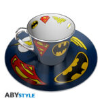 DC COMICS - Mirror mug & plate set - Logo *