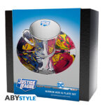 DC COMICS - Mirror mug & plate set - Justice League * DT