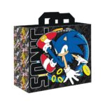 Sonic the Hedgehog - busta borsa riutilizzabile 40x45cm shopping bag