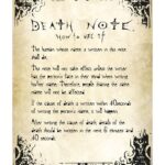 DEATH NOTE - RULES - Maxi Poster #200 - 61x91 cm su carta da 150gr Anime Manga