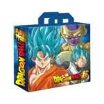 Dragon Ball Super - Goku Vegeta e Freezer - busta borsa riutilizzabile 40x45cm shopping bag