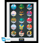 POKEMON - Framed print "Pokeballs" (30 0)