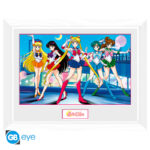 SAILOR MOON - Framed print "Group" (30 0) (white frame)