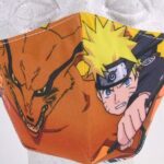NARUTO E KURAMA - Mascherina Protettiva per Viso Lavabile per Adulti e Bambini