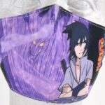 NARUTO SASUKE - Mascherina Protettiva per Viso Lavabile per Adulti e Bambini