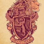 HARRY POTTER - GRYFFINDOR CREST - CANVAS PRINTS - STAMPA SU TELA