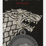 GAME OF THRONES - STARK - RUBBER KEYCHAINS - TRONO DI SPADE -  PORTACHIAVI DI GOMMA