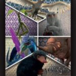 ANIMALI FANTASTICI - BEASTS UNLEASHED - Quadro Immagine 3D Lenticular 22x27cm Con Cornice in Legno