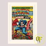 Captain America Madbomb - stampa con passepartout 30x40cm Pyramid