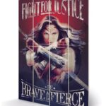 DC COMICS - WONDER WOMAN FIGHT FOR JUSTICE - Quadro Stampa su MDF Legno 59x40 - Wood Print