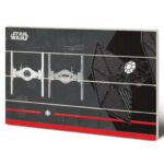 STAR WARS - TIE FIGHTER PLANS - Quadro Stampa su MDF Legno 59x40 - Wood Print