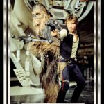 STAR WARS - HAN SOLO e CHEWIE RETRO - MAXI POSTER #92 - 61x91 cm
