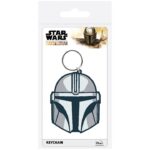 Star Wars Mandalorian Helmet - portachiavi in gomma 5 cm - Pyramid