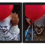 IT (2017) - PENNYWISE EVIL - Quadro Doppia Immagine 3D Lenticolare 22x27cm Con Cornice in Legno