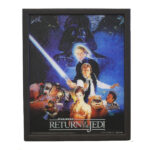 STAR WARS - RETURN OF THE JEDI - Quadro Immagine 3D Lenticular 22x27 cm Con Cornice in Legno