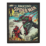 AMAZING SPIDER-MAN #122 - DEATH OF THE GREEN GOBLIN - Quadro Immagine 3D Lenticular 22x27cm Con Cornice in Legno