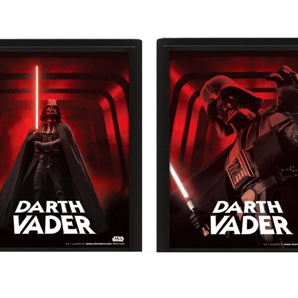 Star Wars Darth Vader - Quadro doppia Immagine 3D Lenticular 22x27cm con cornice