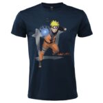 Naruto Shippuden - T-Shirt cotone Blu