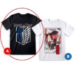 Attack on Titan Mod.A Logo - T-Shirt cotone Nero