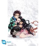 Demon Slayer Tanjiro e Nezuko nella Neve - Maxi Poster #367 - 91x61cm