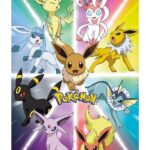 POKEMON - EEVEE EVOLUTION - Maxi Poster #308 - 61x91 cm su carta da 150gr