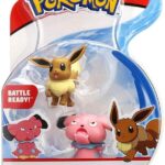 POKEMON Battle Figure Pack S.3 - SNUBBULL e EEVEE - Set 2 Figure 5cm - WCT Toys
