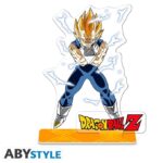 DRAGON BALL Z - VEGETA Figure 2D in Acrilico Trasparente con Base e Logo 10cm - Abystyle