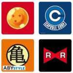 Dragon Ball Z Symbols - set 4 sottobicchieri in sughero - Abystyle
