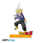 DRAGON BALL Z - TRUNKS Figure 2D in Acrilico Trasparente con Base e Logo 12cm - Abystyle