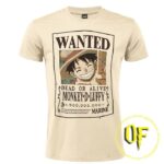 One Piece Wanted Monkey D. Luffy - T-Shirt cotone