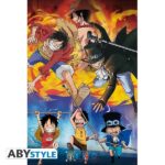 One Piece Ace Sabo Luffy - Maxi Poster #344 - 91x61cm