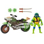 Teenage Mutant Ninja Turtles: Mutant Mayhem Drive N Kick Action Figure Leonardo & Motorcycle 11 cm - immagine 5