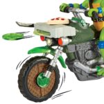 Teenage Mutant Ninja Turtles: Mutant Mayhem Drive N Kick Action Figure Leonardo & Motorcycle 11 cm - immagine 4