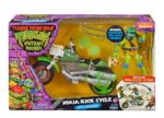 Teenage Mutant Ninja Turtles: Mutant Mayhem Drive N Kick Action Figure Leonardo & Motorcycle 11 cm - immagine 2