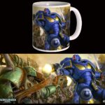 Warhammer 40K Mug Ultramarines VS Nurgle