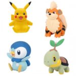 AF Pokemon 4pz: Growlithe / Pikachu / Piplup / Tutwig 11cm