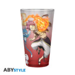 FAIRY TAIL - Large Glass - 400ml - Natsu, Lucy, Happy & Plue S7