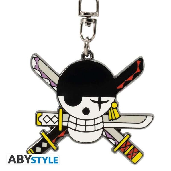 OP RORONOA ZORO EMBLEM KEYCHAIN