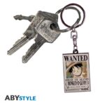 OP LUFFY WANTED KEYCHAIN