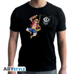 ONE PIECE - Tshirt "Luffy 1000 Logs" man SS black - new fit*